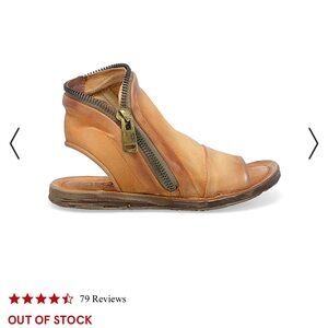 A.S.98 The Ritchie Sandal in Tiger. New in Box. Size 6 / 36. Zip Italian bootie